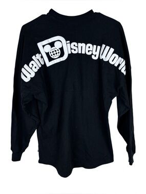 Walt Disney World Spirit Jersey Size XS Black White Mickey Mouse Long Sleeve